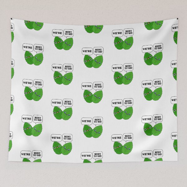 Item preview, We're Mint To Be Funny Food Puns  designed and sold by punnybone.