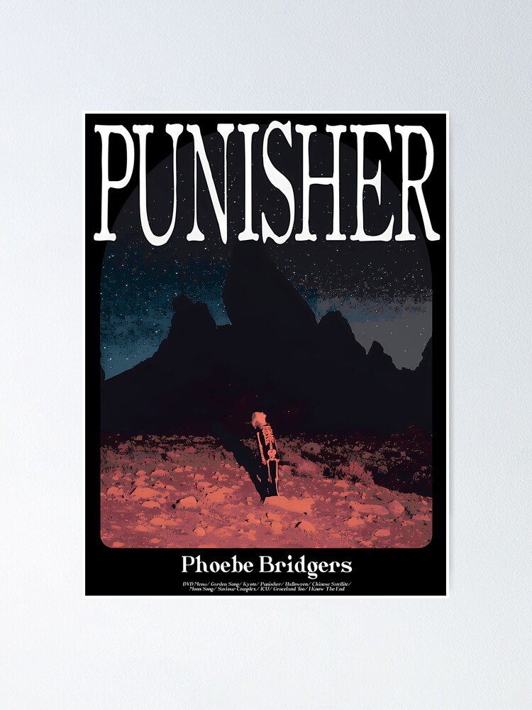 Phoebe Bridgers Punisher Retro Album Print No Framed Poster