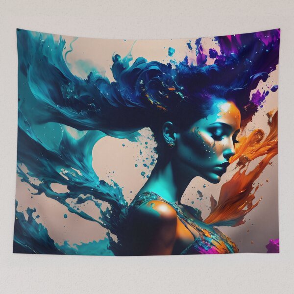Item preview, Ink art - Dancing woman designed and sold by Pixeledfox.