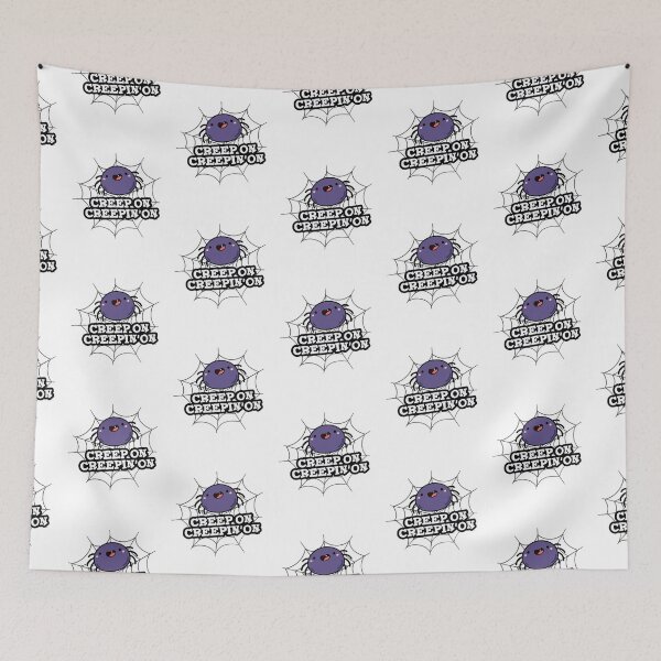 Item preview, Creep On Creepin On Funny Positive Spider Puns  designed and sold by punnybone.