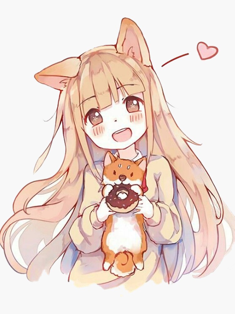 3139) Julia MineGirl -   Anime wolf girl, Anime chibi, Kawaii anime  girl