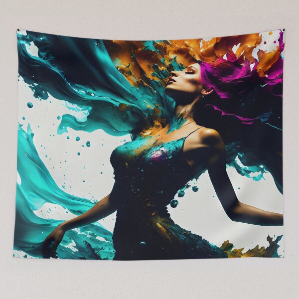 Item preview, Ink art -  Dancing woman designed and sold by Pixeledfox.