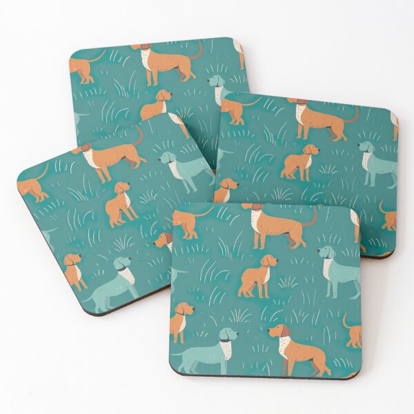 Item preview, Summery modern pattern with dog motifs designed and sold by Pflugart.