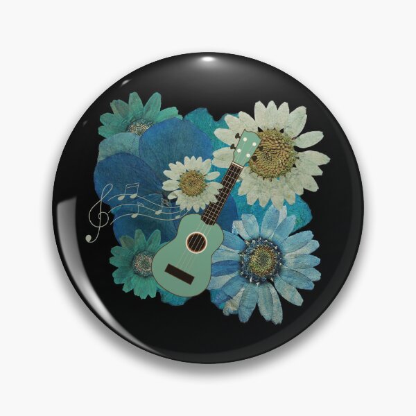 Item preview, Ukulele with dried flowers designed and sold by piesdesignart.