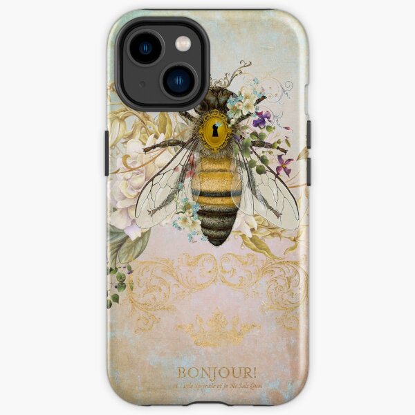 Honey Bee Vintage Portrait Style iPhone Tough Case