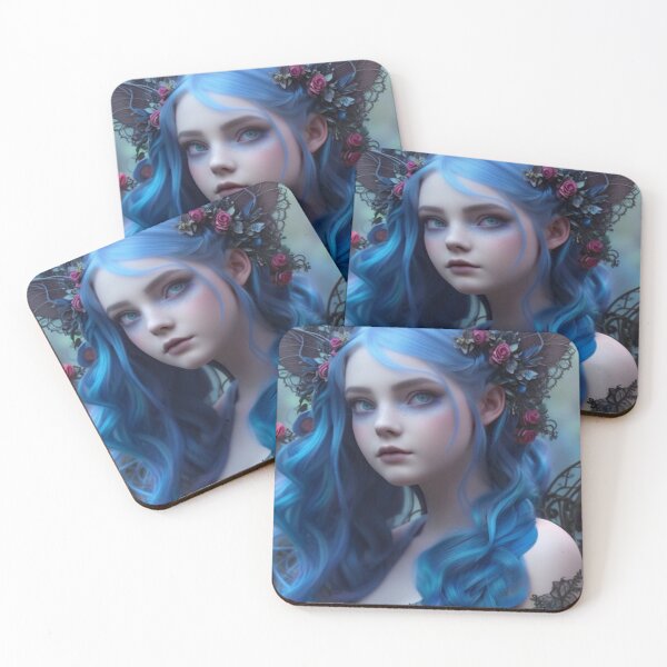 Item preview, Wary Tales Blue Rose Fairy designed and sold by WaryTales.