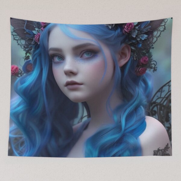 Item preview, Wary Tales Blue Rose Fairy designed and sold by WaryTales.