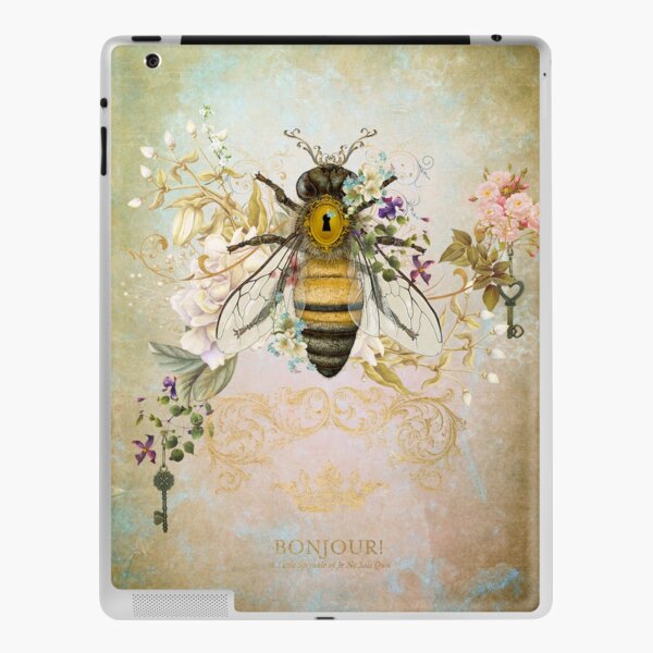 Honey Bee Vintage Portrait Style iPad Skin