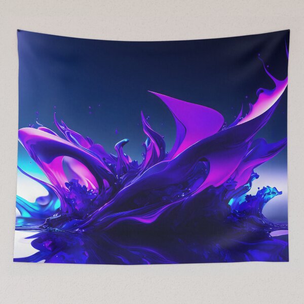 Item preview, Fluid art - Blue and Purple designed and sold by Pixeledfox.