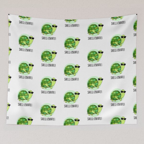 Item preview, Shell-ebrate Tortoise Funny Animal Puns  designed and sold by punnybone.