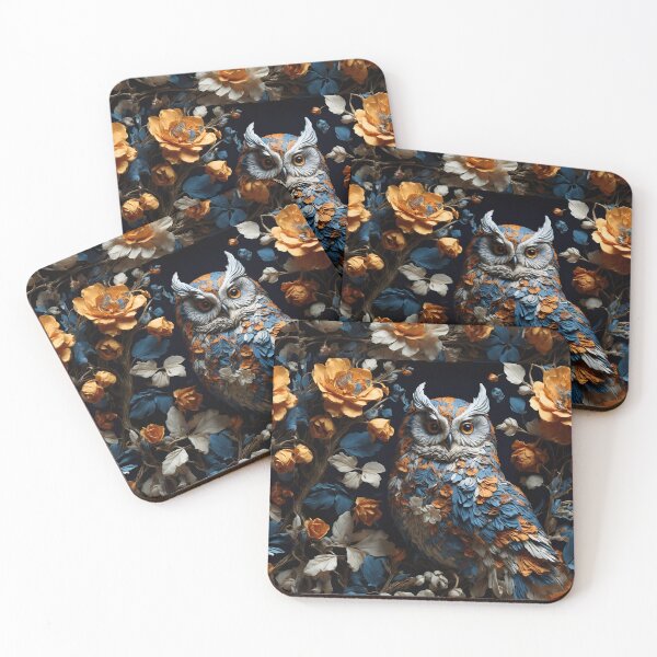Item preview, Enchanted Illusions: Majestic Flowers and Owls Unveil Hidden Secrets designed and sold by AmazingLab.