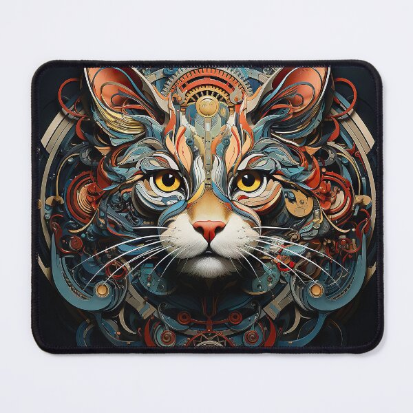 Item preview, abstract cat wavy fractal designed and sold by EG Creativity Art.