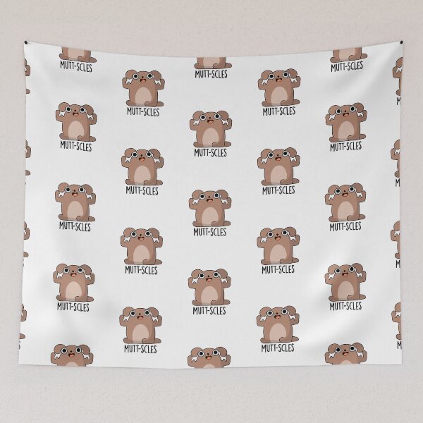 Item preview, Mutt-scles Animal Funny Dog Puns  designed and sold by punnybone.