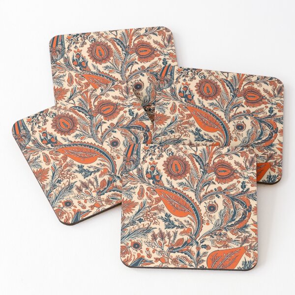 Item preview, Summery modern pattern reminiscent of the Indian style designed and sold by Pflugart.