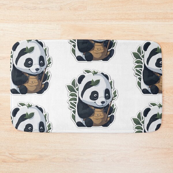 Item preview, Cute Adorable Kawaii Panda Bear Hug Sticker designed and sold by StickerFrenzied.