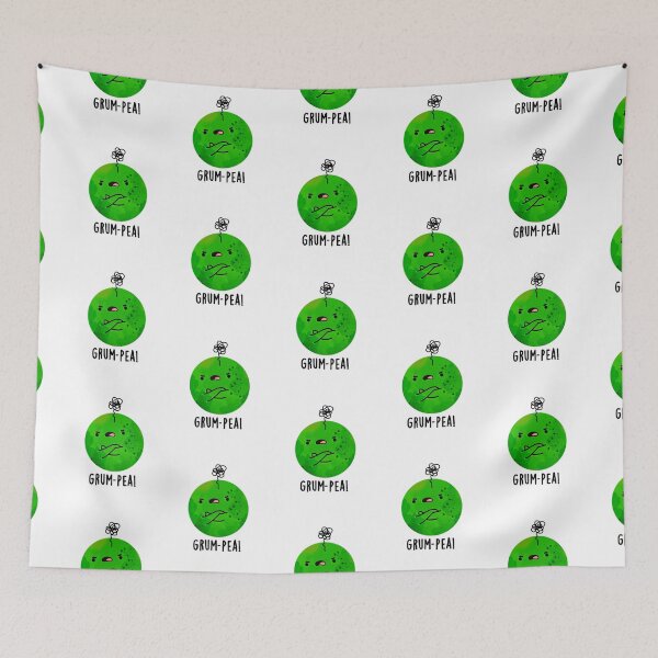 Item preview, Grum-pea Grumpy Pea Funny Veggie Puns  designed and sold by punnybone.
