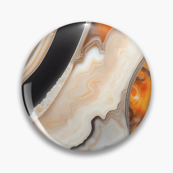 Item preview, Agate pattern - Black, cream , orange, brown, gray designed and sold by Pixeledfox.