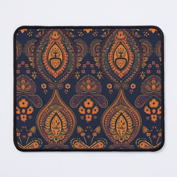 Item preview, Summery modern pattern reminiscent of the Indian style designed and sold by Pflugart.