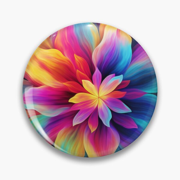 Item preview, Flower Power - Psychedelic Flowers, Vibrant and Whimsical Blooms designed and sold by Dubage603.