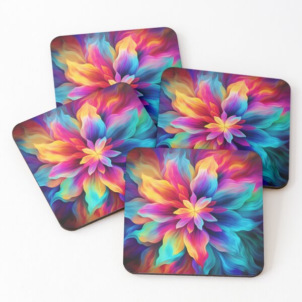 Item preview, Flower Power - Psychedelic Flowers, Vibrant and Whimsical Blooms designed and sold by Dubage603.