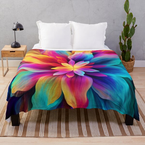 Item preview, Flower Power - Psychedelic Flowers, Vibrant and Whimsical Blooms designed and sold by Dubage603.