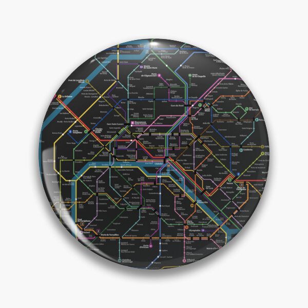 Item preview, Paris metro map designed and sold by ChristopherZahn.