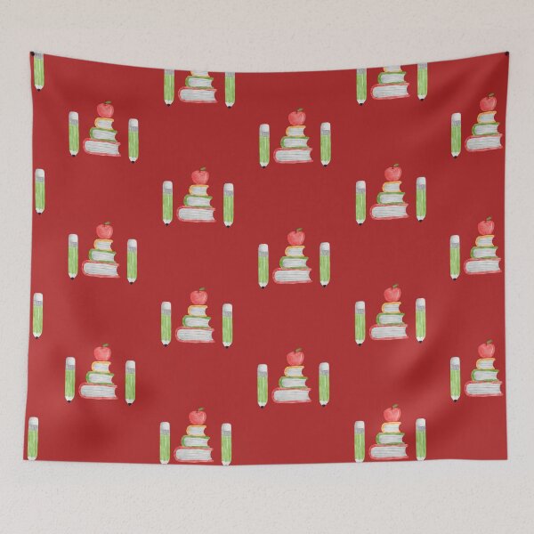 Item preview, Books, Apple and pencils for back to school shopping.  designed and sold by ValsCrazyCats.