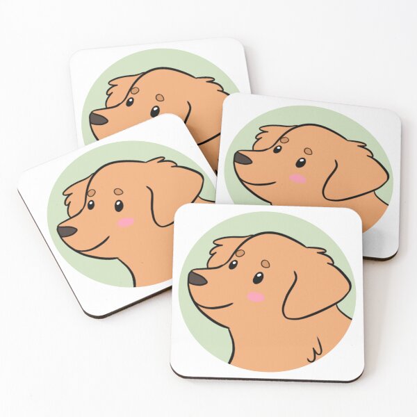 Item preview, Cute Golden Retriever dog cartoon illustration  designed and sold by Yaragold.