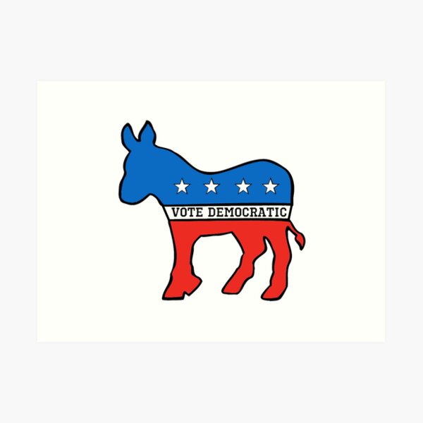Proud To Be... {a Democrat} Funny Political Play On DNC Donkey Sticker