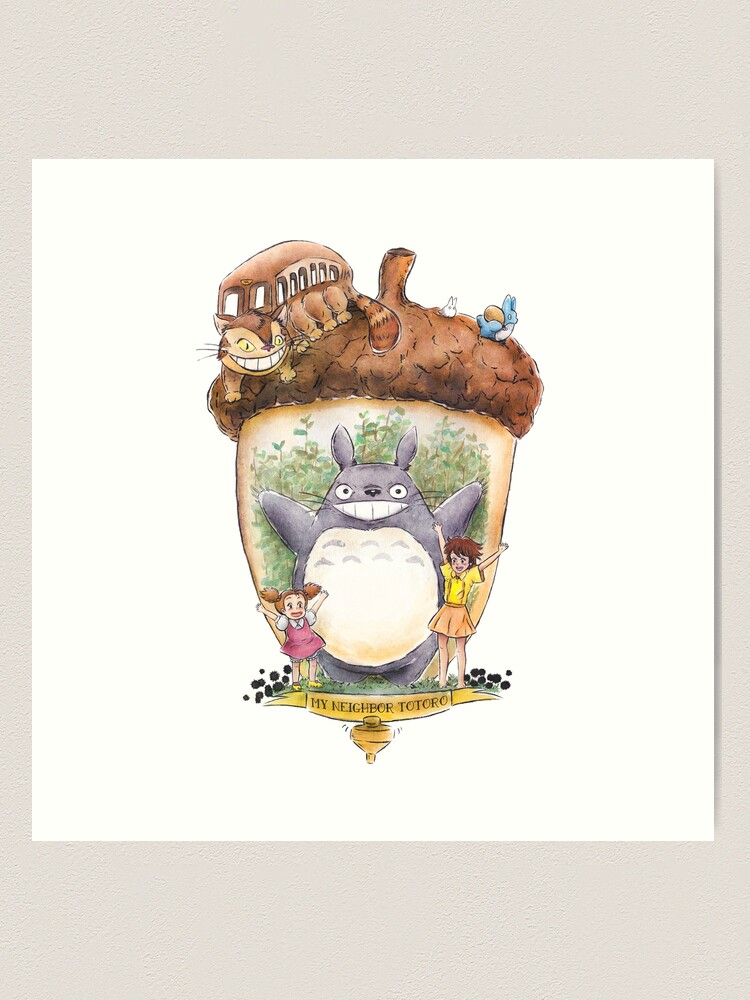 Studio Ghibli My Neighbor Totoro Block Giant Wall Art Poster