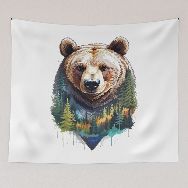 Item preview, Bear over looking Forest  designed and sold by WLHmedia.com .