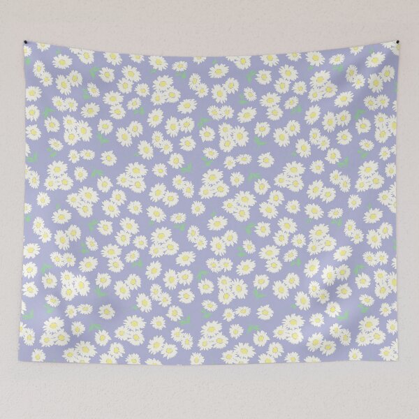 Item preview, sunflower mini small ditsy daisy vintage vibe lilac daisies prairie style designed and sold by blomastudios.