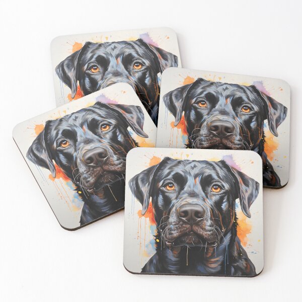 Item preview, Melanconic Labrador Collie Acrylic Painting designed and sold by aimber.