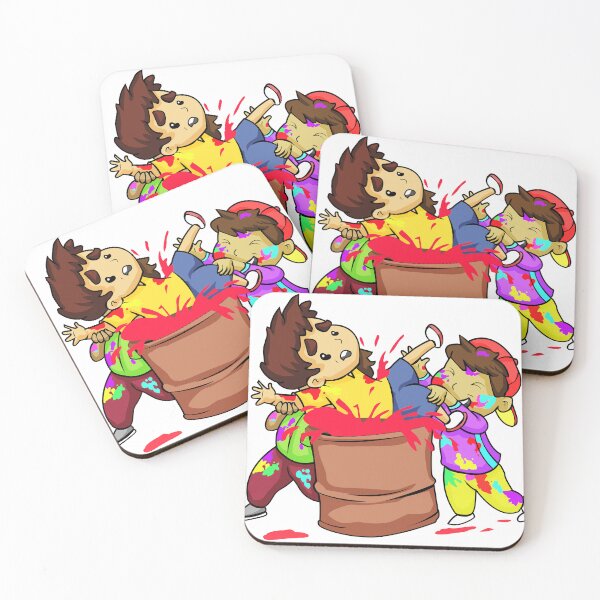 Item preview, Children playing colorful powders at Holi festival designed and sold by TirrellColister.