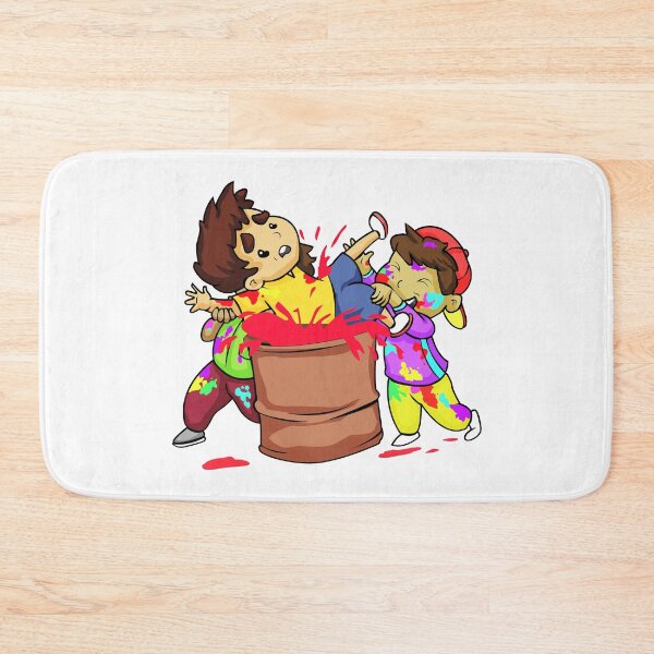 Item preview, Children playing colorful powders at Holi festival designed and sold by TirrellColister.