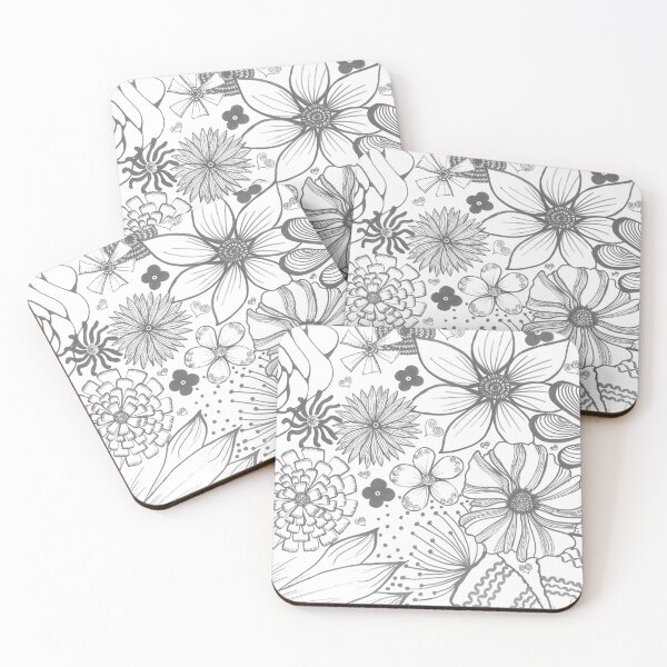 Item preview, Retro Flowers designed and sold by DaisyloveArt.