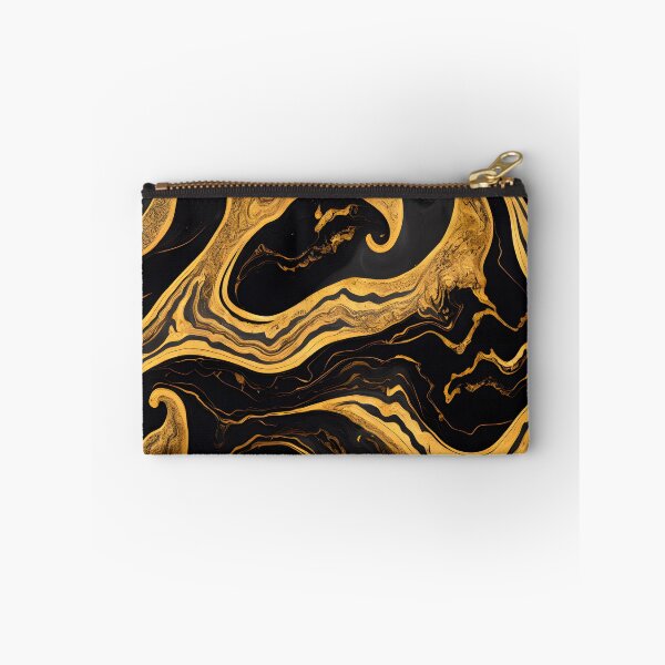 Item preview, Abstract black marble with golden sand designed and sold by Pixeledfox.