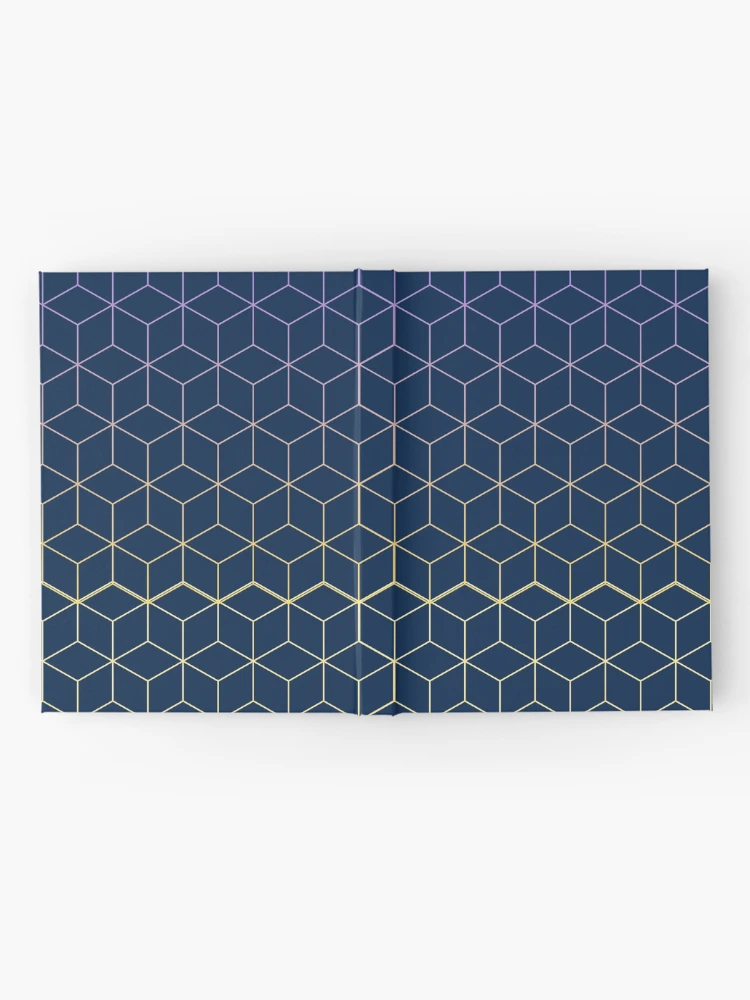 Thumbnail 2 of 3, Journal, Navy Blue Modular Abstract Patterns designed and sold by EverAfterStudio.