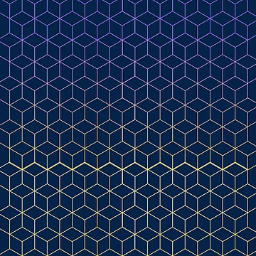 Artwork thumbnail, Navy Blue Modular Abstract Patterns by EverAfterStudio