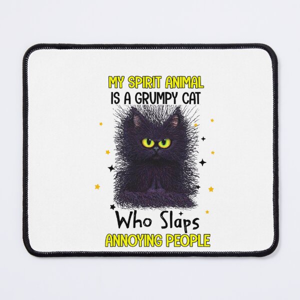 Item preview, Vintage My Spirit Animal Is A Grumpy Funny Cat designed and sold by EagmianPheolea.