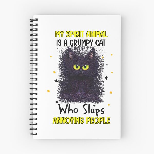 Item preview, Vintage My Spirit Animal Is A Grumpy Funny Cat  designed and sold by EagmianPheolea.