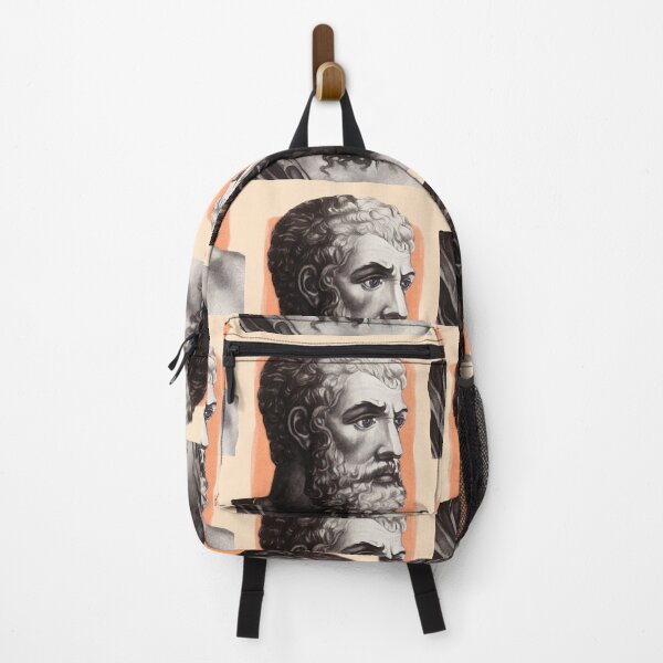 Item preview, Greek playwright Aristophanes - orange - illustration  designed and sold by Litstoy.