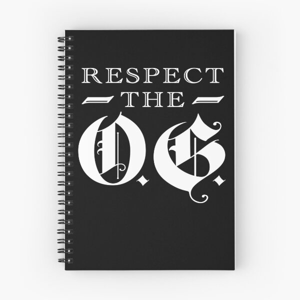 Item preview, Respect The OG Original Gangsta Calligraphy designed and sold by SuperFreshArt.