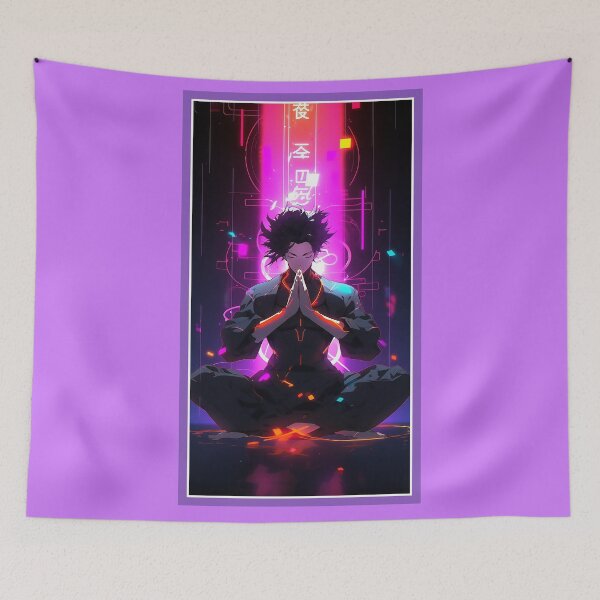 Item preview, Anime Hero Meditation | Special Anime Artwork | Anime Power Energy Meditation |  Manga Anime Art designed and sold by AlNoah.