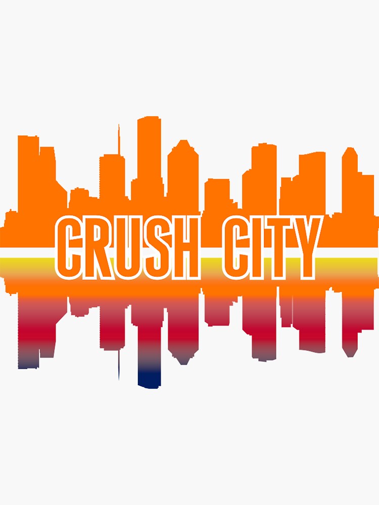 Houston Nickname Crush City Skyline | Sticker