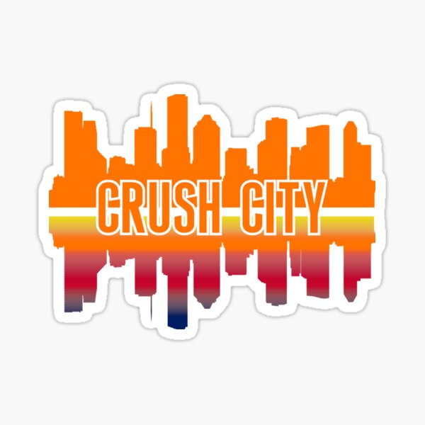 Houston Nickname Crush City Skyline Sticker for Sale by Sport-Your-Gear