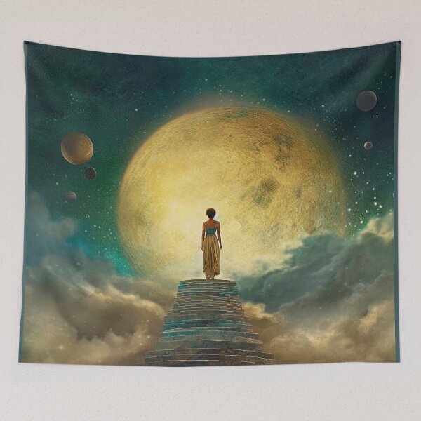 Item preview, Being Friends with Moon designed and sold by MilicaTepavac.