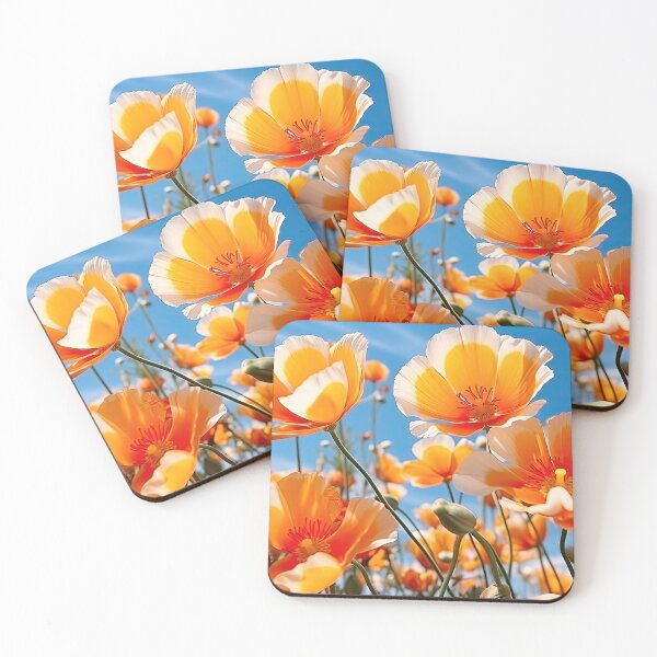 Item preview, Orange flowers field designed and sold by libanmax.
