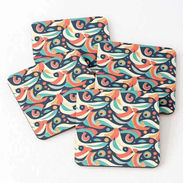 Item preview, abstract colorful art pattern designed and sold by normal-design.