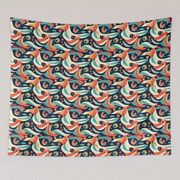 Item preview, abstract colorful art pattern designed and sold by normal-design.